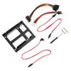 Angoily 1set Hard Drive Mounting Bracket Kit for Dual Ssd Installation Compatible Drives Easy to Install Desktop Cases Includes Power Adapter and Cables view 1