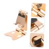 Angoily 1pc Mini Cellphone Holder Portable Folding Aluminium Alloy Tablet Stand for Video Chat and Study Phone Rack Compact Design Option view 3