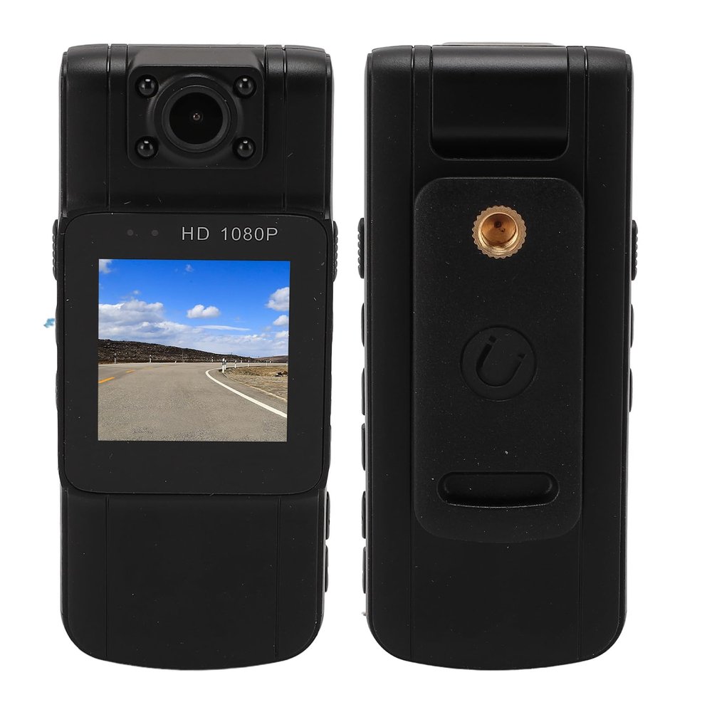 LICAEVEY Mini Body Camera 1080P HD with Memory Card, Wearable Video Recorder Night Vision IP65 Water Proof Portable Camcorder for Outdoor Cycling Delivery Security (32GB)