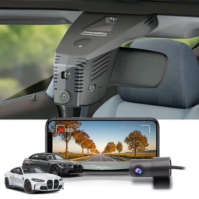 Fitcamx Front 4K+Rear 1080P Dash Cam Adapts for BMW M3 M4 2025-2026, HD2-6734 (Compare The Cover Shape), OEM Style, Dual HD Video, WiFi & APP, Loop Recording, G-Sensor, Easy to Use, 128GB Card