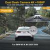 Fitcamx Front 4K+Rear 1080P Dash Cam Adapts for BMW M3 M4 2025-2026, HD2-6734 (Compare The Cover Shape), OEM Style, Dual HD Video, WiFi & APP, Loop Recording, G-Sensor, Easy to Use, 128GB Card view 2