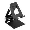 Angoily Foldable Tablet Stand Holder Portable Multi-Angle Desktop Support for Tablets and Phones Durable Base for Stability for Kitchen Office and Entertainment Use Black view 1