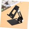 Angoily Foldable Tablet Stand Holder Portable Multi-Angle Desktop Support for Tablets and Phones Durable Base for Stability for Kitchen Office and Entertainment Use Black view 3