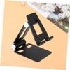 Angoily Foldable Tablet Stand Holder Portable Multi-Angle Desktop Support for Tablets and Phones Durable Base for Stability for Kitchen Office and Entertainment Use Black view 4