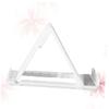 DOITOOL Creative Desktop Phone Holder Multi-Functional Stand for Smartphones and Tablets Plastic Bracket for Home Office and Study White view 4