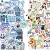 100Pcs Book Stickers for Kindle and Case, Cute Cat & Blue Bookish, Adult Spicy BookTok, Waterproof Bookish Vinyl Stickers for Laptop, Water Bottle, for Book Lovers view 1