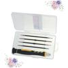 Housoutil Four in One Screwdriver Set for Phone Repair Durable Magnetic Precision Tool Kit for Mobile Devices Laptops Tablets and Watches Includes Essential Bits for Electronics Maintenance view 3