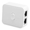 RJ45 Network Splitter Adapter, High Speed Ethernet Switch with 2 Inputs and 1 Output for Two Network Connections for Tech Enthusiasts, ABS White, 1 X Gigabit Network Switch view 4