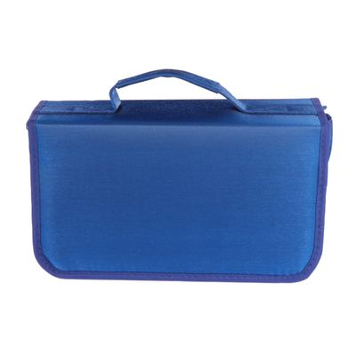 Cabilock 128pieces Mercerized Cloth Cd Storage Pouch Large Capacity Handheld Bag for Dvds Bag Organizer Case