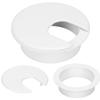 1 Desk Cord Cable Wire Grommet 1-1/2inch (38mm) Desk Grommet Wire Cord Cable Grommets Hole Cover for Office PC Desk Cable Cord Organizer Plastic Cover, White view 1
