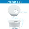 1 Desk Cord Cable Wire Grommet 1-1/2inch (38mm) Desk Grommet Wire Cord Cable Grommets Hole Cover for Office PC Desk Cable Cord Organizer Plastic Cover, White view 2