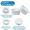 1 Desk Cord Cable Wire Grommet 1-1/2inch (38mm) Desk Grommet Wire Cord Cable Grommets Hole Cover for Office PC Desk Cable Cord Organizer Plastic Cover, White view 3