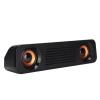 360 Surround Sound Speaker, Wired Speaker 2 Speakers and 2 Sound Guide Holes Desktop Speaker with HiFi Stereo Subwoofer, USB Powered Long Speaker for Computer, TV Speaker view 2