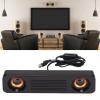 360 Surround Sound Speaker, Wired Speaker 2 Speakers and 2 Sound Guide Holes Desktop Speaker with HiFi Stereo Subwoofer, USB Powered Long Speaker for Computer, TV Speaker view 3