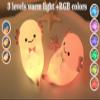 Bestfaith Cute White Axolotl Night Light, LED Squishy Night Lamp, Dimmable Timer Nursery Nightlight for Kids, Rechargeable Touch Lamp, Dorm Decor, Kids Funny Gifts(White Axolotl) view 3
