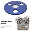 1/4 10.5 Inch Takeup Reel, 3 Holes Open Reel Audio Aluminum Alloy Takeup Reel for NAB Reel To Reel Tape Recorder Accessory, Empty Tape Reel for Recording, Long Play Analog view 2