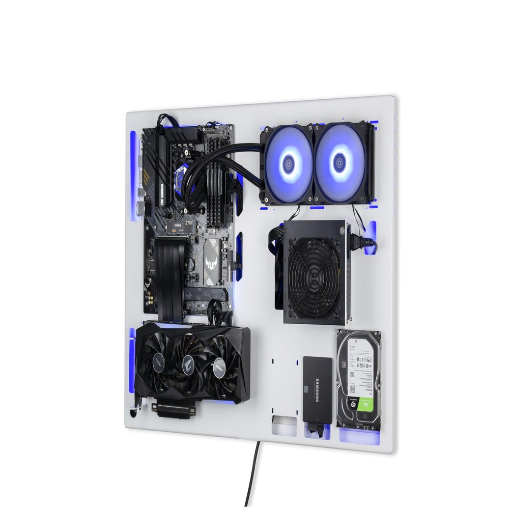 ABK Design, Wall Computer Case - Wall Mount Computer Case - Gaming PC Case - Wall Mount ATX Case - Wall PC Case for PC Gaming - Computer Cases for PC Computer - Pc Case