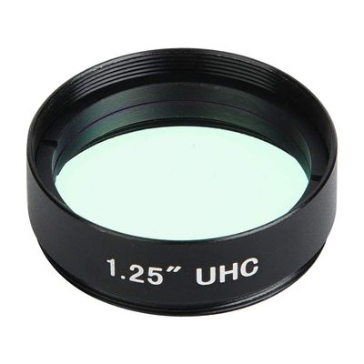 1.25 Inch UHC Light Pollution Filter, 31.7mm Telescope Lens for Astronomical Observation, Reduces Harmful City Light Interference, Sturdy Aluminum Alloy Material, International