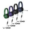 Egghead Premium Foldable Headset with Leatherette Ear Cushions, Adjustable Padded Headband, 360 Pivoting Uni-Directional Microphone, and 3.5mm Slim Barrel Plug, Pack of 10 view 3