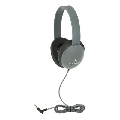 Egghead Heavy-Duty Kids Headphone with Tri-Shield Chew-Resistant Cord, Adjustable Headband, Padded Ear Cushions, and Storage Bag, Pack of 10