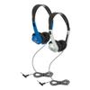 Egghead Classroom Stereo Headphones with Adjustable Headband, Leatherette Ear Cushions, and Tangle-Free Cord, Ideal for School, Library, or Group Use, Pack of 20 view 3