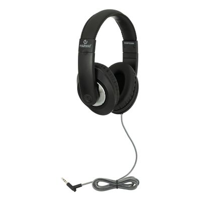 Egghead Premium Over-Ear School Testing & Multimedia Headphone with Leatherette Cushions, Adjustable Headband, Tangle-Resistant Tri-Shield Cord, 3.5mm Plug, and 3-Year Warranty