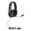 Egghead Premium Over-Ear School Testing & USB Multimedia Headset with Adjustable Headband, Leatherette Cushions, 360 Pivoting Microphone, and Resealable Storage Bag, Pack of 10 view 2