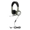 Egghead Deluxe Multimedia Headset with Leatherette Ear Cushions, Adjustable Padded Headband, 360 Pivoting Earcups, Flexible Uni-Directional Microphone view 1