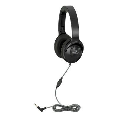 Egghead Premium Foldable Headphone with Padded Ear Cushions, Adjustable Headband, Pivoting Earcups, Tangle-Resistant Cord, and Storage Bag, Pack of 10