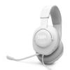 JBL Quantum 100M2 - Wired Over-Ear Gaming Headset with omnidirectional, Detachable mic with Mute Option and Fabric-Covered Memory Foam Ear Cushions, Compatible with All Platforms (White) view 1