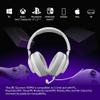 JBL Quantum 100M2 - Wired Over-Ear Gaming Headset with omnidirectional, Detachable mic with Mute Option and Fabric-Covered Memory Foam Ear Cushions, Compatible with All Platforms (White) view 2
