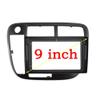 HJLXCSLUJ Car Replacement 9 inch Car Fascia Radio Panel for 1998-2000 Compatible with Civic Dash Kit Install Facia Console Bezel Stereo Adapter Plate Trim Cover Car Interior(Left Wheel) view 1