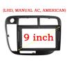 HJLXCSLUJ Car Replacement 9 inch Car Fascia Radio Panel for 1998-2000 Compatible with Civic Dash Kit Install Facia Console Bezel Stereo Adapter Plate Trim Cover Car Interior(Left Wheel) view 2