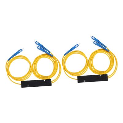 2pcs Singlemode Fiber Optical Splitter Fused Fiber Splitter for Home Theater Systems High-Performance Optical Cord Reliable Digital Transmission Easy Setup Various Tv Equipment