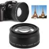 0.45X Camera Wide Angle and Macro Additional Lens, Alloy Material, Optical Glass Lens, Increase Viewing Angle, Compatible with 55mm/2.2in and 62mm/2.4in Camera Lens view 4