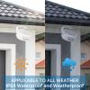 NineLeaf Outdoor Door Sensor Waterproof,Waterproof Door Alarm,Motion Sensor Outdoor,4 LED Lights,17 Voices, 8 Doorbells,IP64,918ft Transmission,Suitable for Home,Warehouses,Offices,Classroom,5PK view 2