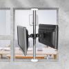 360 Degree Rotating Frame LCD TV Floor Stand, Rotating Partition Wall Shelf for 12-27 Inch TV, Rotating Base Rotating TV Cabinet for 2 Screens(67-82cm) view 1