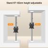 360 Degree Rotating Frame LCD TV Floor Stand, Rotating Partition Wall Shelf for 12-27 Inch TV, Rotating Base Rotating TV Cabinet for 2 Screens(67-82cm) view 3