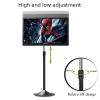 90 Degree Swivel TV Floor Stand, Height Adjustable Swivel TV Stand, Space Saving for Bedroom/Living Room TV Stand, for 15-27 Inch TV(Black) view 4
