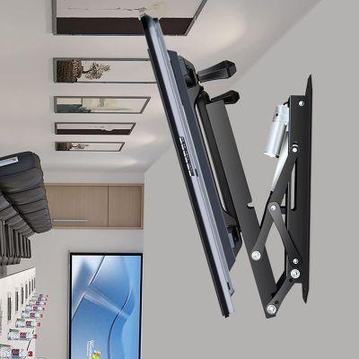0-85 Flip Down Motorized Ceiling TV Mount, Hidden Drop Down TV Lift, Telescopic Electric TV Lift with Auto Lifting, Fits 32-70 Inch TVs Motorized TV Stand