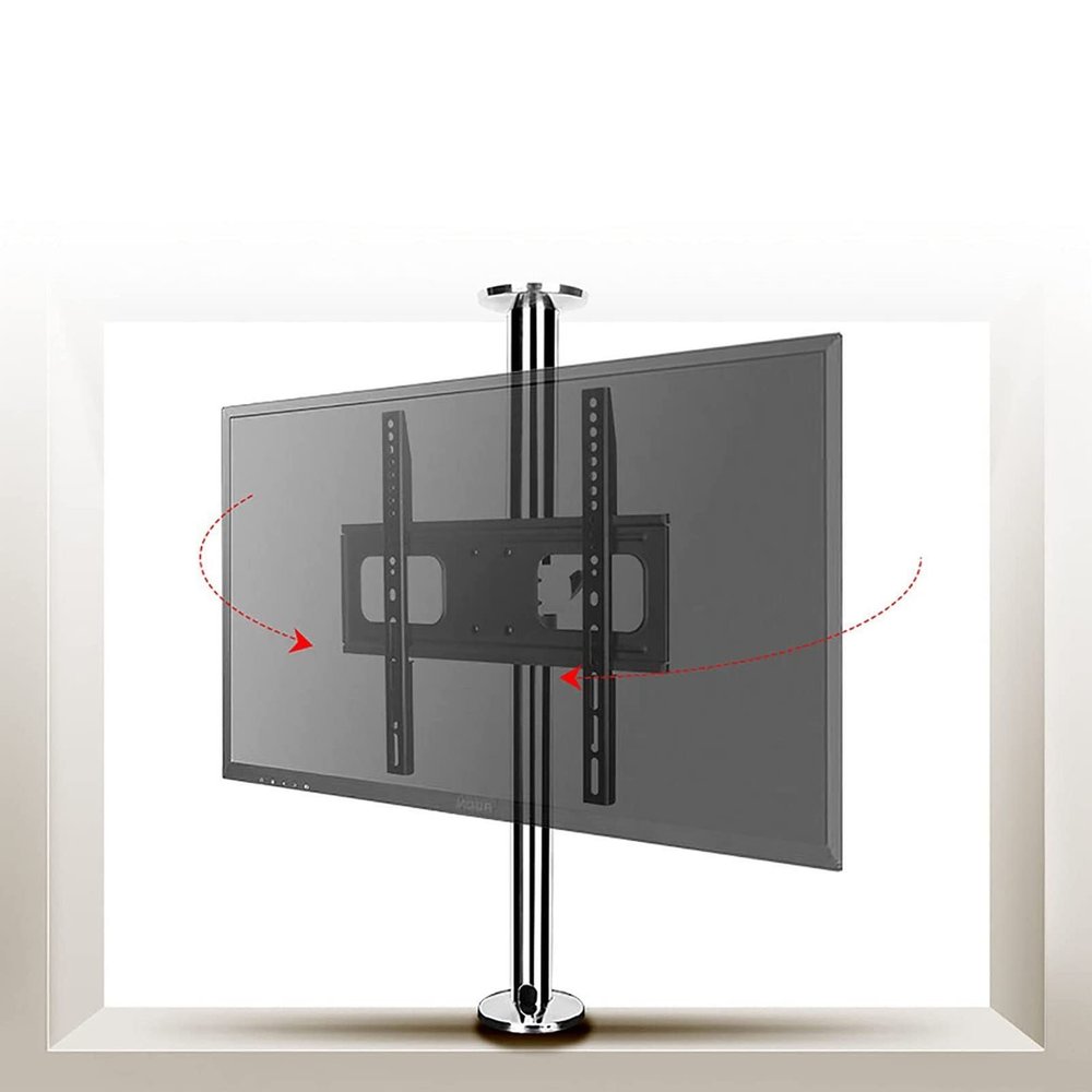 360 Degree Rotating Frame - TV Stand, LCD TV Floor Stand, Partition Wall Rotating Rack Rotating TV Cabinet Rotating Base, 32-75inch LED Screen Display(66-82CM)