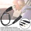 Bognajin Helicopter U-174 Plug Aviation Headset to General Aviation Adapter Cable, H-GA General Aviation GA Headset Adapter, U174/U Helicopter Headsets for Pilot Aircraft Headsets Converter Cable view 3