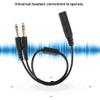 Bognajin Helicopter U-174 Plug Aviation Headset to General Aviation Adapter Cable, H-GA General Aviation GA Headset Adapter, U174/U Helicopter Headsets for Pilot Aircraft Headsets Converter Cable view 4