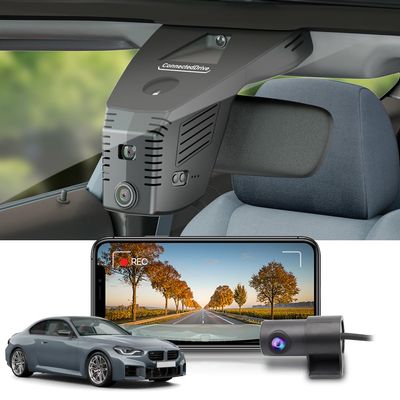 Fitcamx Front 4K+Rear 1080P Dash Cam Adapts for BMW M2 2025-2026 Coupe Competition G87 (HD2-6728), Integrated OEM Look, 2 Way HD Video, WiFi & APP, Loop Recording, G-Sensor, Easy to Set, 128GB Card