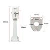 SamIdea Universal Aluminum Alloy Long Arm Security Camera Wall Mount Bracket | Adjustable Angle Wall & Ceiling Mount for PTZ, Dome & Surveillance Cameras, Includes Mounting Screws & Warning Sticker view 2