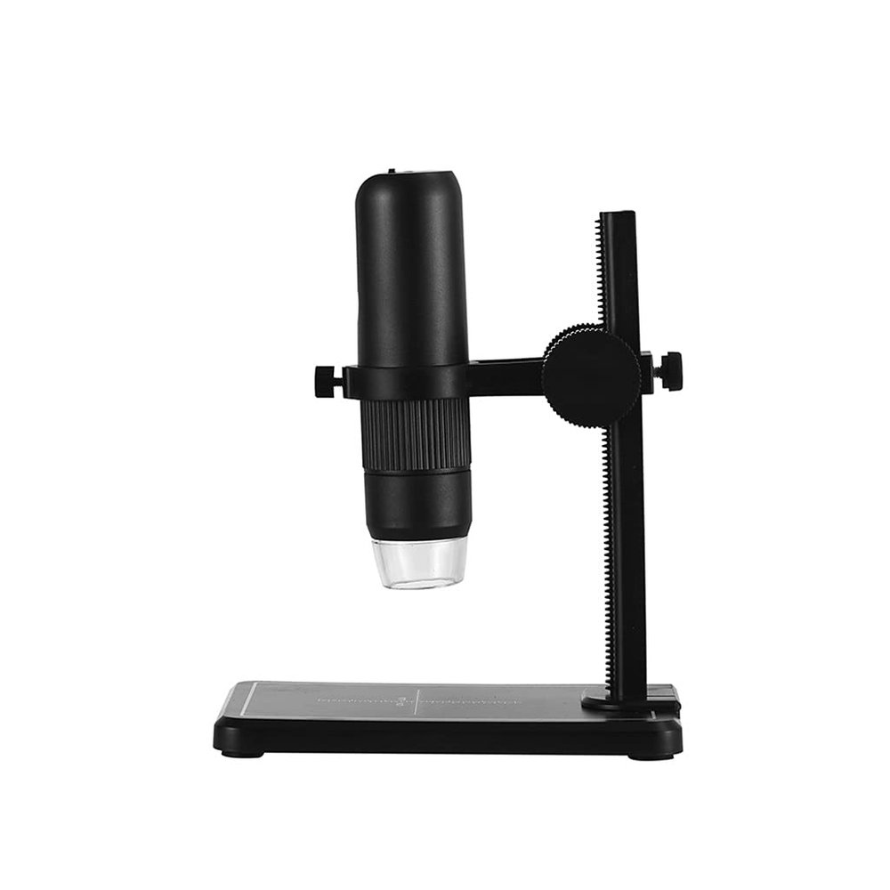 8KLANMMQ WiFi Video Microscope with 8 LED 1080P 1000X 37DB HD White Electronic Digital Microscope for Android iOS PC (Color : White) (Black)