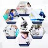 8KLANMMQ 64X-640X Professional Biological Microscope Up/Down LED Monocular Microscope for Students Kids Education with Slides view 3