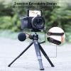 8KLANMMQ Camera Video Vlog Kit Camera Tripod Quick Release BallHead 2.5KG Payload with Rotatable Cold Shoe 1/4-inch Interface (Color : Black) view 3