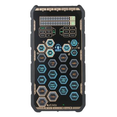 8KLANMMQ Handheld Outdoor Portable DSP Sound Card Effects Device Audio Card Sound Mixer Voice Changer for Phone TER