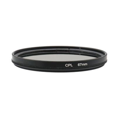37/39/40.5/43/46/49/52/55/58/62/67/72/77/82/86/95/105mm Circular Polarizer Filter CPL Filter Polarizing Filter with HD Optical Glass (67mm)